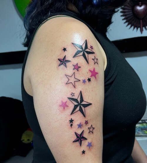 star tattoos women
