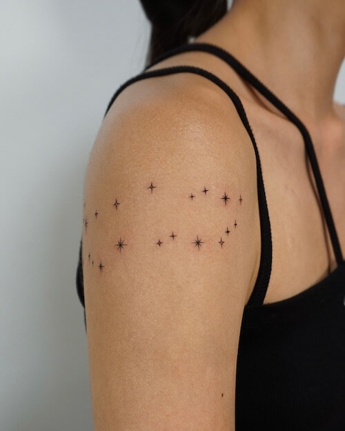 star tattoos women