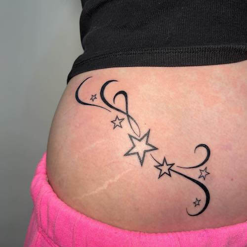 star tattoos women