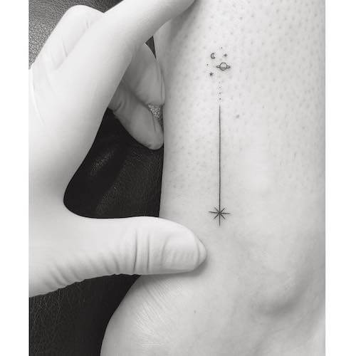 star tattoos women