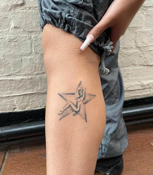 star tattoos women