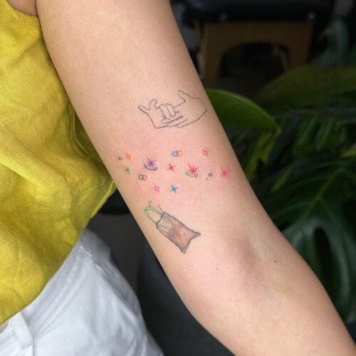 star tattoos women