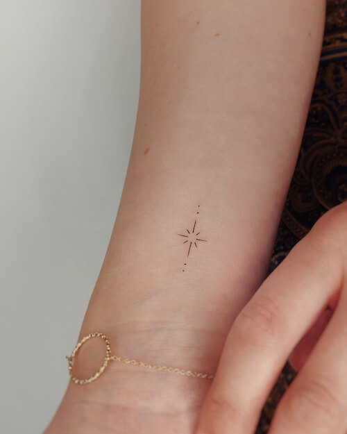 star tattoos women