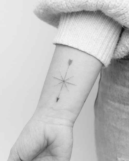 star tattoos women