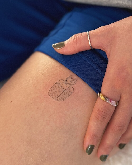 thigh tattoo for women