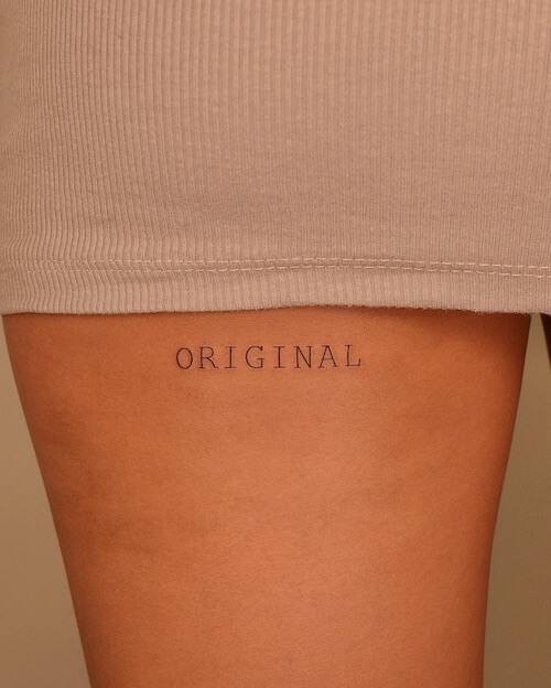 thigh tattoo for women