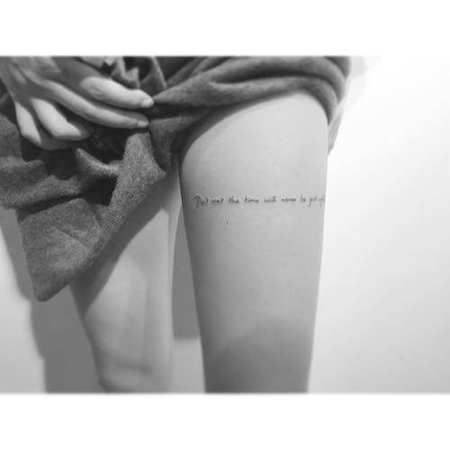 thigh tattoo for women