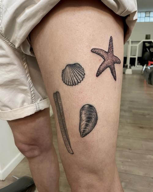 thigh tattoo for women