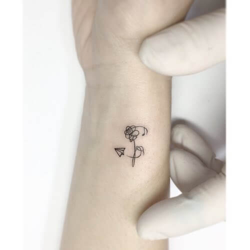 wrist tattoo women