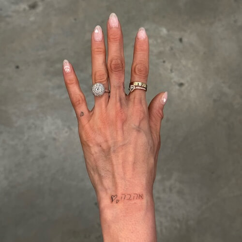 wrist tattoo women