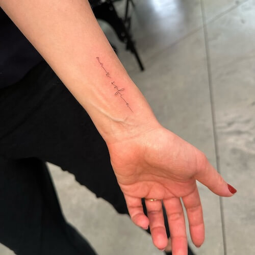 wrist tattoo women