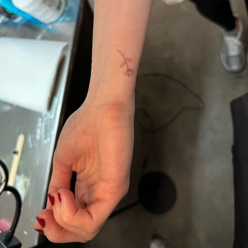 wrist tattoo women
