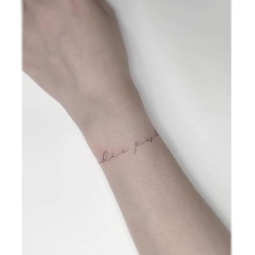 wrist tattoo women