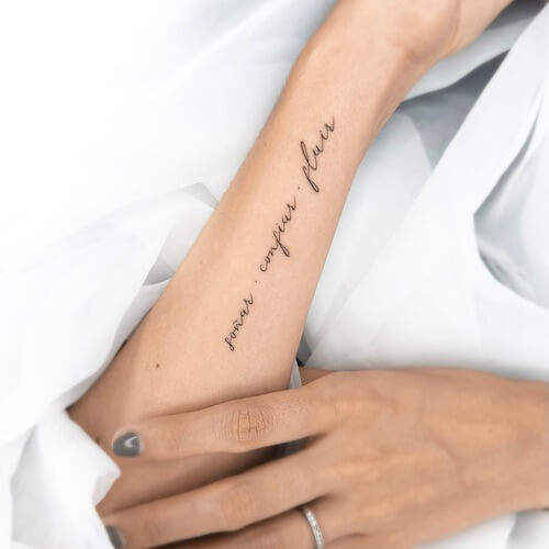 wrist tattoo women