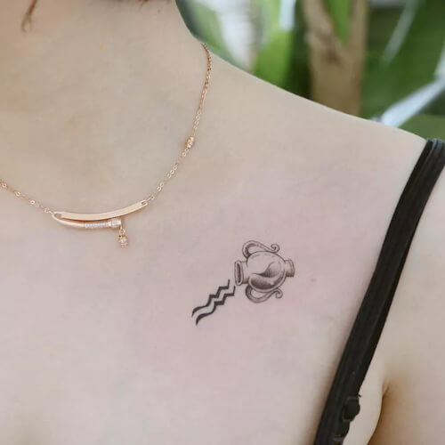 Aquarius tattoos for women