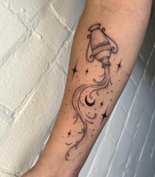 Aquarius tattoos for women