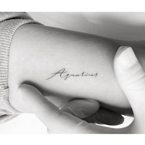 Aquarius tattoos for women