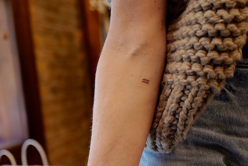 Aquarius tattoos for women