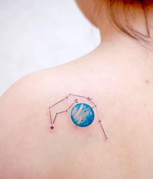 Aquarius tattoos for women