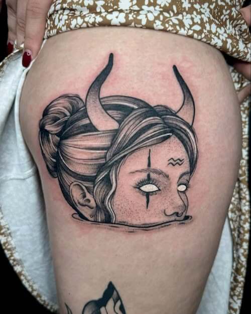 Aquarius tattoos for women