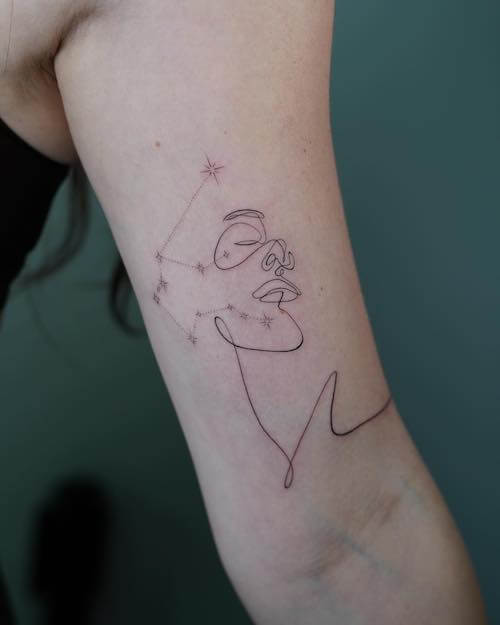 Aquarius tattoos for women