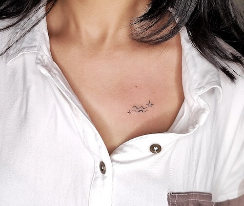 Aquarius tattoos for women