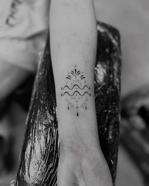 Aquarius tattoos for women