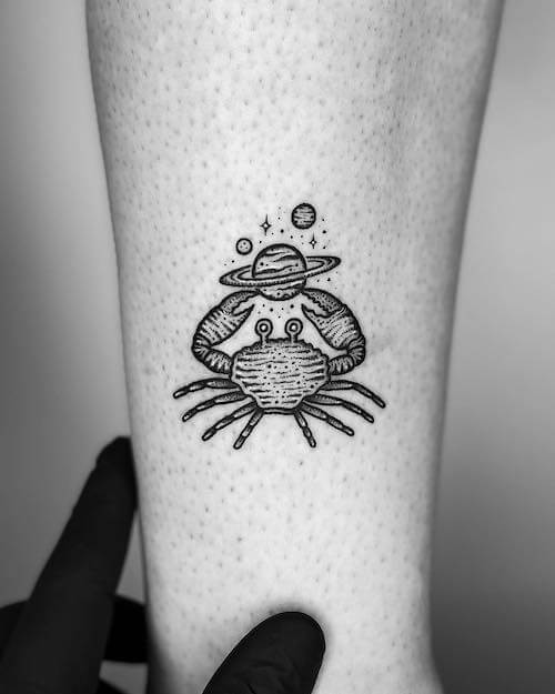 Cancer zodiac tattoos women