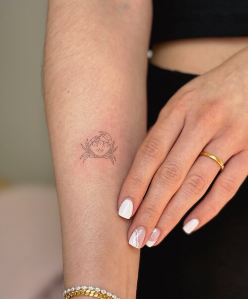 Cancer zodiac tattoos women