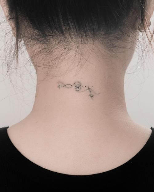 Cancer zodiac tattoos women