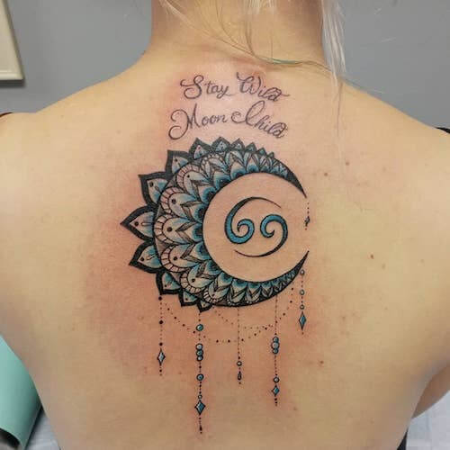 Cancer zodiac tattoos women