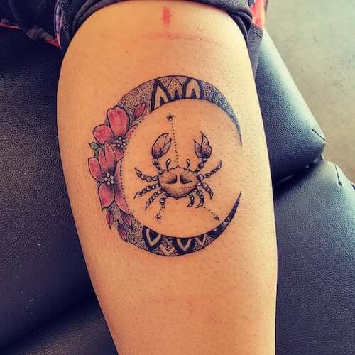 Cancer zodiac tattoos women