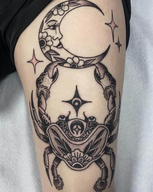 Cancer zodiac tattoos women