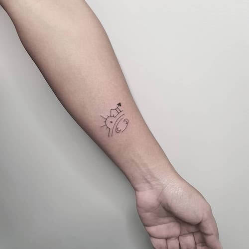 Cancer zodiac tattoos women