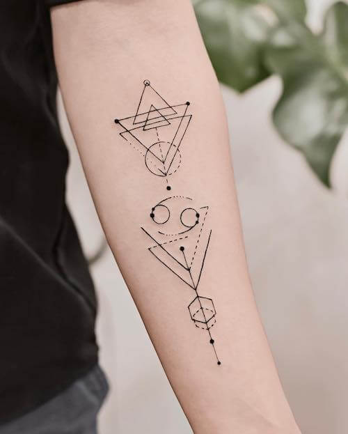 Cancer zodiac tattoos women