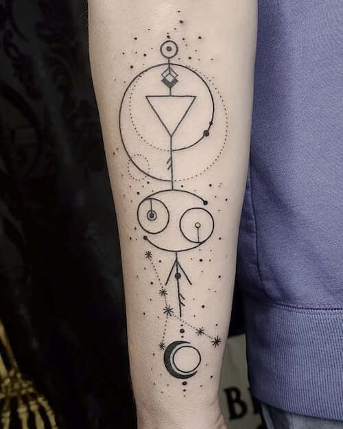 Cancer zodiac tattoos women