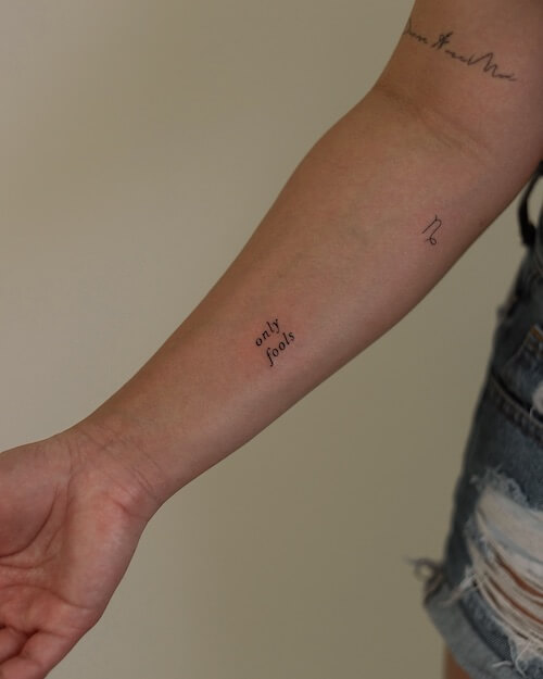 Capricorn tattoos for women