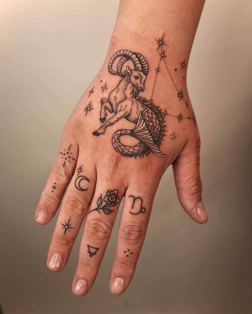 Capricorn tattoos for women