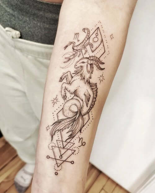 Capricorn tattoos for women