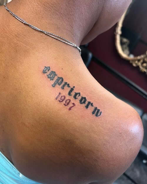 Capricorn tattoos for women