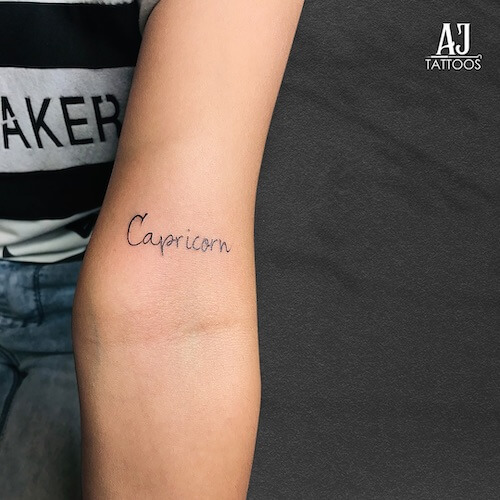 Capricorn tattoos for women