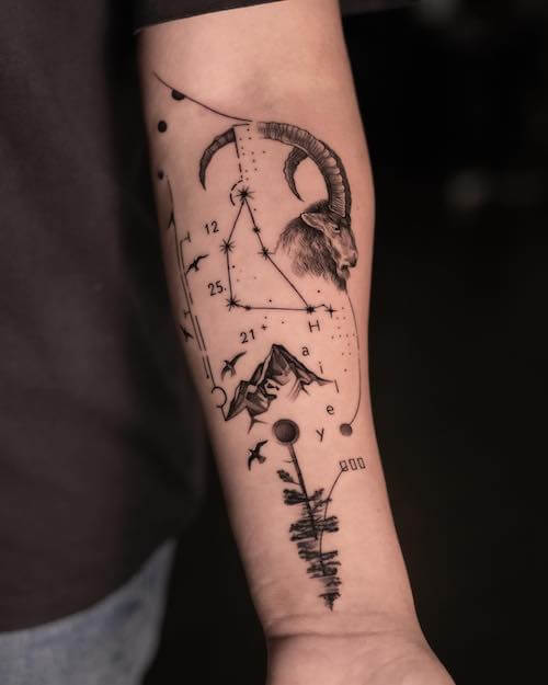 Capricorn tattoos for women