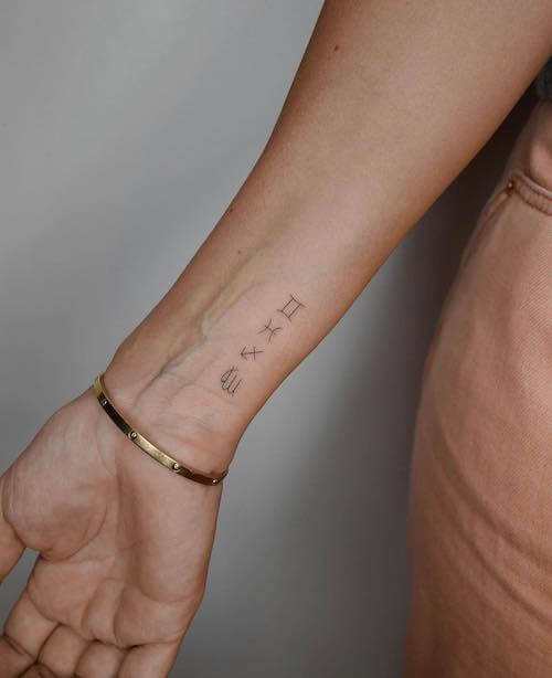 Gemini tattoos women