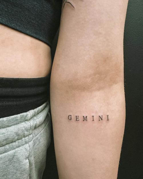 Gemini tattoos women