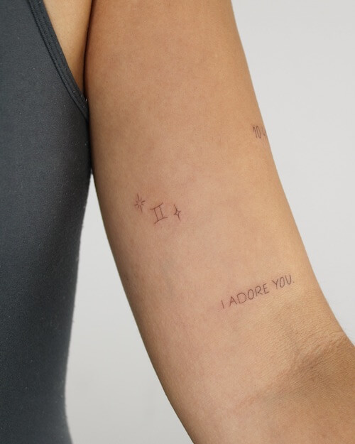 Gemini tattoos women