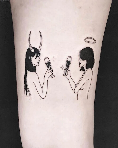Gemini tattoos women