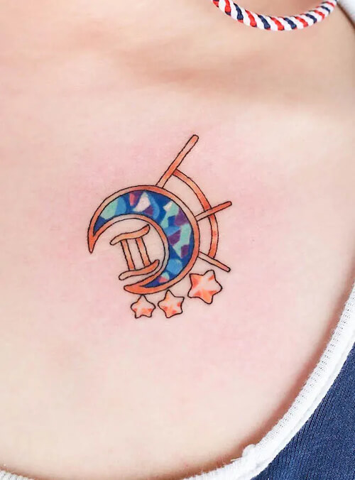 Gemini tattoos women