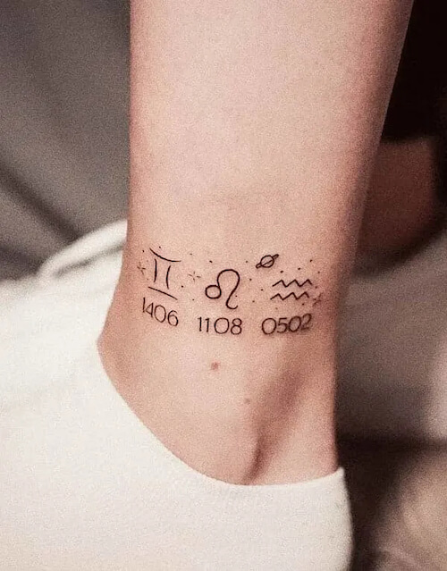 Gemini tattoos women