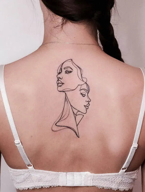 Gemini tattoos women