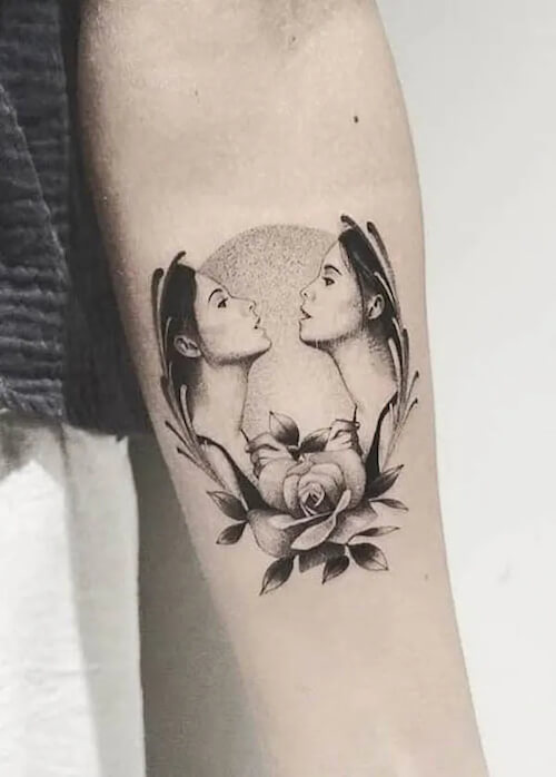 Gemini tattoos women